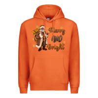 Carrot merry and bright black santa Premium Hoodie - MaliasSmallBusiness