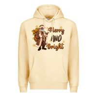 Pina Colada merry and bright black santa Premium Hoodie - MaliasSmallBusiness
