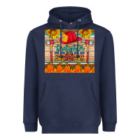 Navy firefighter mom Heavyweight Hoodie - HRA Design Shop