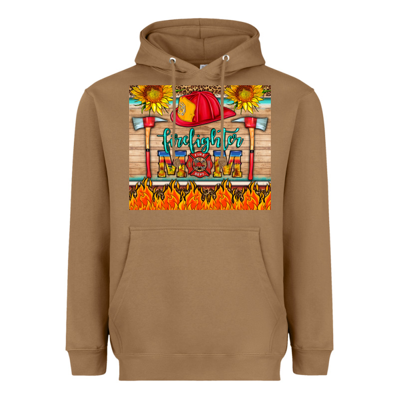 Firefighter Mom Heavyweight Hoodie by HRA Design Shop | Teevron