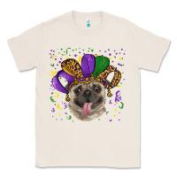 Natural mardi gras hat pug Classic Tee - RanaPortraitStore