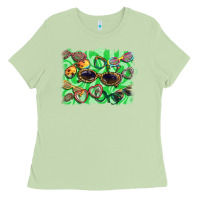 Matcha sunglasses background Ladies Tee - BarkalooDesign