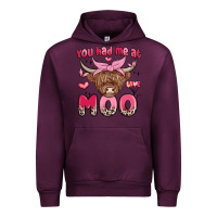 Mauve Wine you had me at moo Urban Hoodie - MaliasSmallBusiness