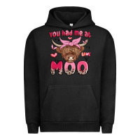 Pigment Black you had me at moo Urban Hoodie - MaliasSmallBusiness