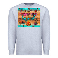 Heather Grey camp fire squad Premium Sweatshirt - JahusDesignShop