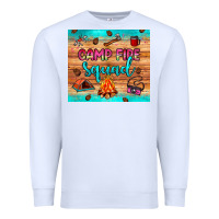 White camp fire squad Premium Sweatshirt - JahusDesignShop