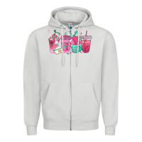 Dove Grey nurse fuel coffee cups Zipper Hoodie - texasbilliewilder