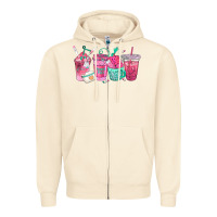 Sandshell nurse fuel coffee cups Zipper Hoodie - texasbilliewilder