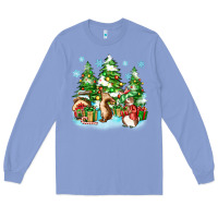 Colony Blue christmas rabbits Long Sleeve Tee - Zillion Design Studio