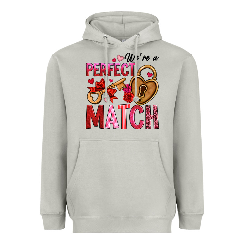 We're A Perfect Match Heavyweight Hoodie by OliviaCreatesArt | Teevron