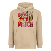 Mushroom we're a perfect match Heavyweight Hoodie - OliviaCreatesArt