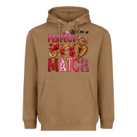 Toasted Coconut we're a perfect match Heavyweight Hoodie - OliviaCreatesArt