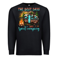Black the best days are spent camping Premium Sweatshirt - JahusDesignShop