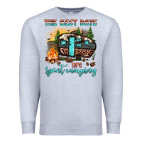 Heather Grey the best days are spent camping Premium Sweatshirt - JahusDesignShop
