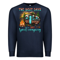 Navy the best days are spent camping Premium Sweatshirt - JahusDesignShop