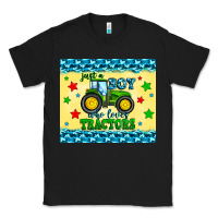 Black just a boy who loves tractors Classic Tee - Zillion Design Studio