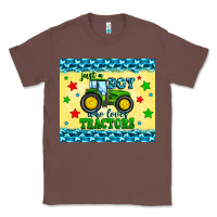 Chestnut just a boy who loves tractors Classic Tee - Zillion Design Studio