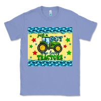 Colony Blue just a boy who loves tractors Classic Tee - Zillion Design Studio