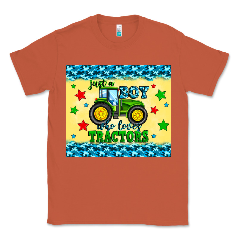 Just A Boy Who Loves Tractors Classic Tee by Zillion Design Studio | Teevron