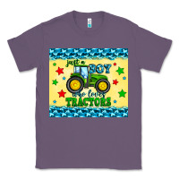 Lavender just a boy who loves tractors Classic Tee - Zillion Design Studio