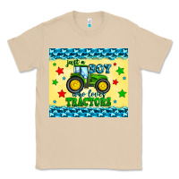 Mushroom just a boy who loves tractors Classic Tee - Zillion Design Studio