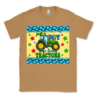Toasted Coconut just a boy who loves tractors Classic Tee - Zillion Design Studio