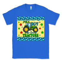 True Royal just a boy who loves tractors Classic Tee - Zillion Design Studio