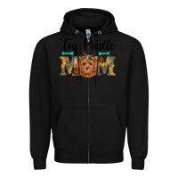 Black western toy poodle mom Zipper Hoodie - RanaPortraitStore