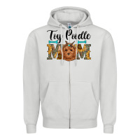 Dove Grey western toy poodle mom Zipper Hoodie - RanaPortraitStore
