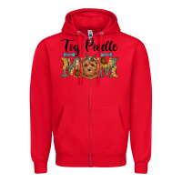 Red western toy poodle mom Zipper Hoodie - RanaPortraitStore