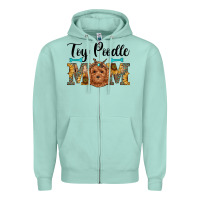Seafoam western toy poodle mom Zipper Hoodie - RanaPortraitStore