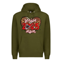 Army Green senior 2025 mom football Premium Hoodie - MaliasSmallBusiness