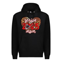 Black senior 2025 mom football Premium Hoodie - MaliasSmallBusiness