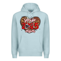 Blue Mist senior 2025 mom football Premium Hoodie - MaliasSmallBusiness