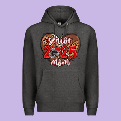 Senior 2025 Mom Football Premium Hoodie Designed By Maliassmallbusiness