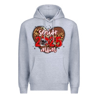 Heather Grey senior 2025 mom football Premium Hoodie - MaliasSmallBusiness