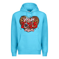 Ocean Blue senior 2025 mom football Premium Hoodie - MaliasSmallBusiness