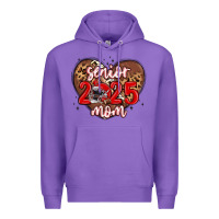 Purple senior 2025 mom football Premium Hoodie - MaliasSmallBusiness
