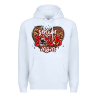 White senior 2025 mom football Premium Hoodie - MaliasSmallBusiness