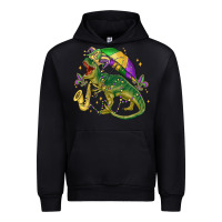 Black mardi gras tree rex Urban Hoodie - MaliasSmallBusiness