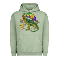 Pigment Oil Green mardi gras tree rex Urban Hoodie - MaliasSmallBusiness
