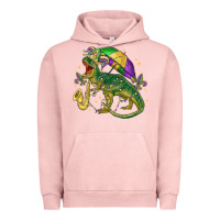 Pigment Salmon mardi gras tree rex Urban Hoodie - MaliasSmallBusiness