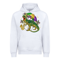 White mardi gras tree rex Urban Hoodie - MaliasSmallBusiness