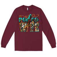 Burgundy rodeo wife western Long Sleeve Tee - texasbilliewilder