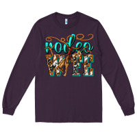 Plum rodeo wife western Long Sleeve Tee - texasbilliewilder