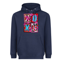 Navy xoxo with roses and candies olivia Heavyweight Hoodie - OliviaCreatesArt