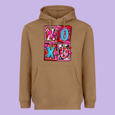 Xoxo With Roses And Candies Olivia Heavyweight Hoodie Designed By Oliviacreatesart