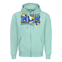Seafoam mom volleyball Zipper Hoodie - Zillion Design Studio