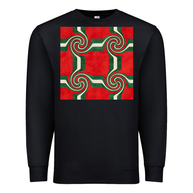 Retro Christmas Seamless Pattern Premium Sweatshirt by BundleAndBundleShop | Teevron