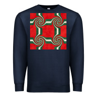 Navy retro christmas seamless pattern Premium Sweatshirt - BundleAndBundleShop